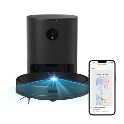 Imou RV1 Pro Robot Aspirapolvere Max 6500Pa Aspirazione, Base di Svuotamento Automatico e Lavaggio