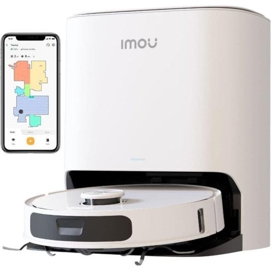 Aspirador Robô com Mopa Imou RV3 Com Esvaziamento Automatico Navegação LiDAR 8.500 Pa