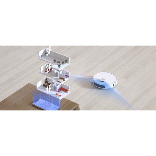 Robot aspirapolvere Imou con navigazione LiDAR, batteria da 6400 mAh e stazione di ricarica intelligente