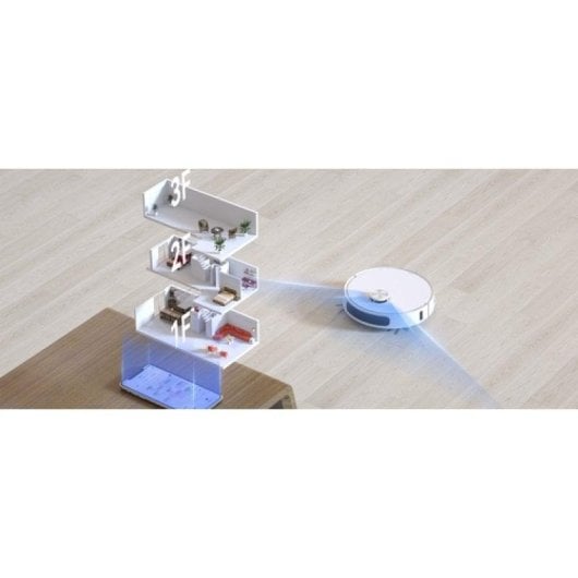 Aspirador Robô com Mopa Imou RV3 Com Esvaziamento Automatico Navegação LiDAR 8.500 Pa