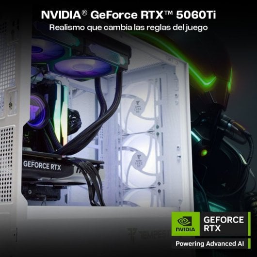 PcCom Ready By Paula Quintela AMD Ryzen 7 7800X3D / 32GB / 1TB SSD / RTX 5060Ti 16GB + Windows 11