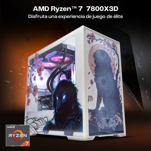 PcCom Ready By Paula Quintela AMD Ryzen 7 7800X3D / 32GB / 1TB SSD / RTX 5060Ti 16GB + Windows 11