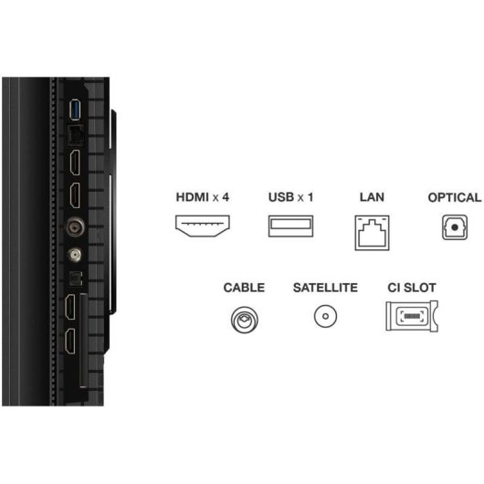 TV TCL QLED 75P8K 75" 4K UltraHD 144Hz Smart TV Google TV HDR10 Dolby Atmos Onkyo