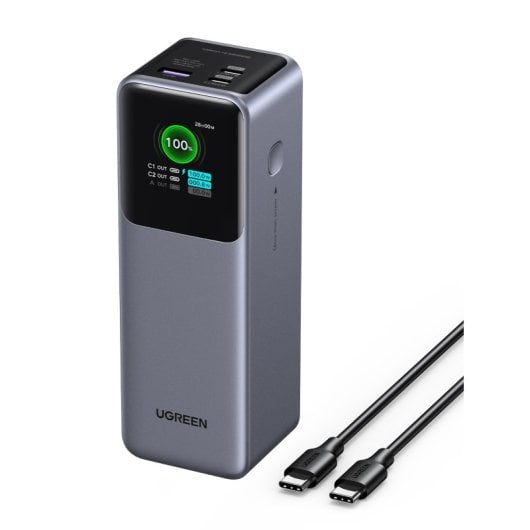 Power bank Ugreen Nexode 200W 25000mAh carga rápida