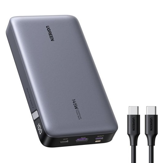 Power bank Ugreen Nexode 25000mAh 145W carga rápida portátil