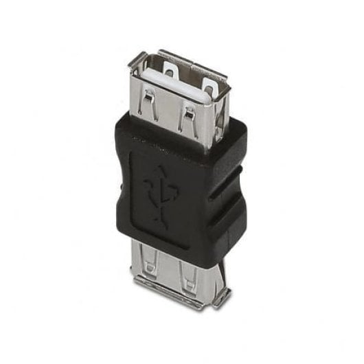 Adaptador USB Aisens A103-0037 USB 2.0 Hembra a Hembra Negro RoHS