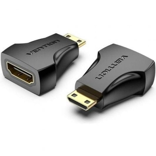 Adaptador HDMI VENTION AISB0 Mini HDMI Macho a HDMI Hembra chapado en oro 4K@30Hz
