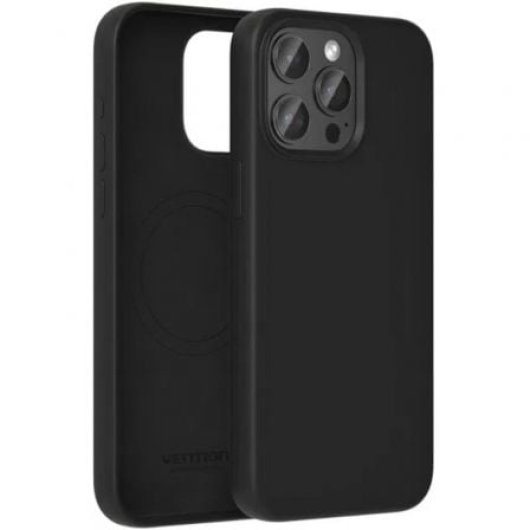 Funda silicona Vention KUFB0-20 MagSafe para iPhone 15 Plus negra