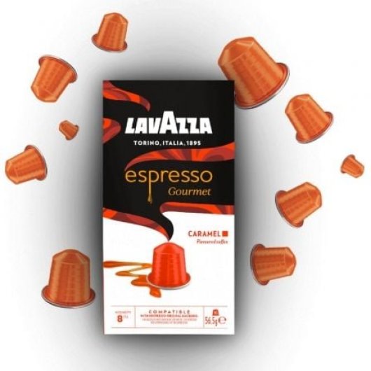 Capsule LAVAZZA Espresso Gourmet Caramel Arabica Centro e Sud America Nespresso 10 unità