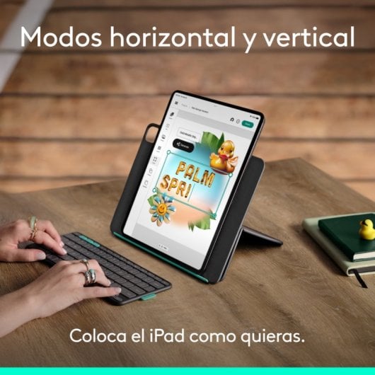 Logitech Flip Folio Funda con Teclado para iPad Pro / iPad Air de 11"