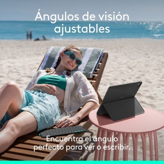 Logitech Flip Folio Funda con Teclado para iPad Pro / iPad Air de 11"