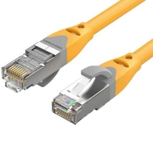 Cable ethernet Vention IBHYG Cat.6a SFTP 1,5m 10Gbps 500MHz RJ45 blindado naranja