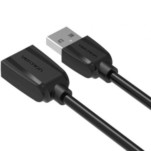 Cable USB 3.0 Vention VAS-A45-B300 3m, Triple Apantallado, Macho a Hembra, 5Gbps, PVC Reforzado