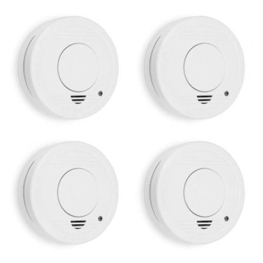 Détecteur de fumée photoélectrique SMARTWARES 10.100.41 85 dB 4 unités Fonction silencieuse