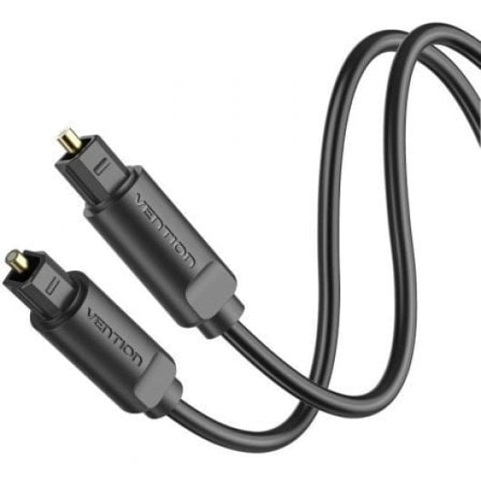 Cable de Audio Óptico Vention BAEBI 3m Negro con Conectores Toslink y Recubrimiento PVC