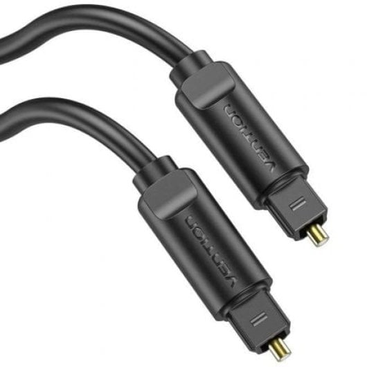 Cable de Audio Óptico Vention BAEBI 3m Negro con Conectores Toslink y Recubrimiento PVC