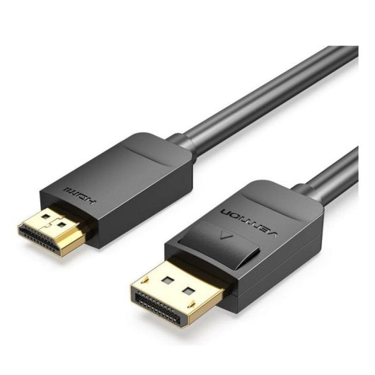Câble Vention HADBI DisplayPort vers HDMI 3m Noir Connectique Or