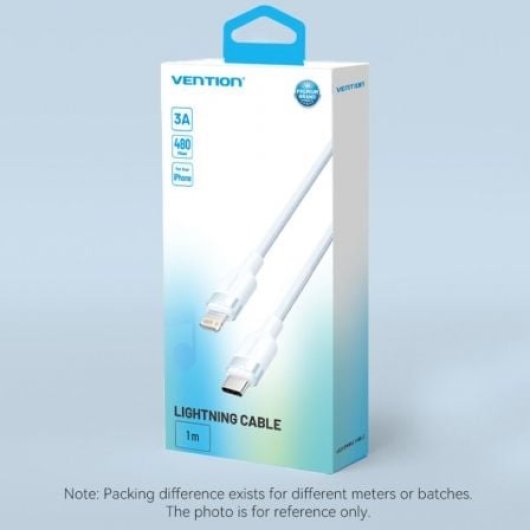 Cable Vention LALPF USB-C Lightning 27W 480Mbps 1m Rosa