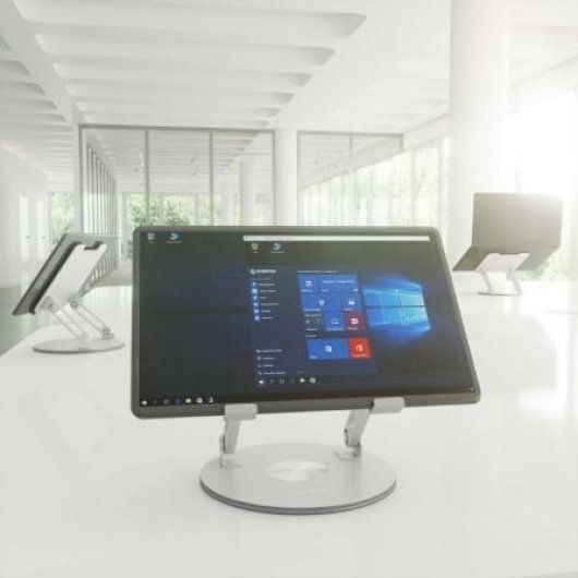 Soporte AISENS LPS4SL-341 para portátil/tablet 7-13? aluminio rotación 360° plegable plata