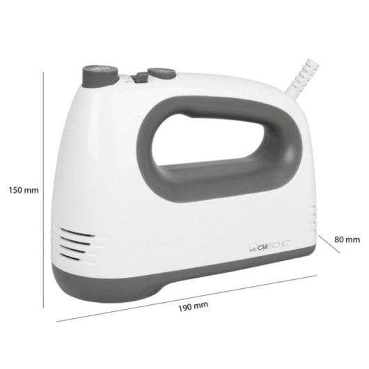 Batidora de mano HM 3775 400W 5 velocidades Turbo acero inoxidable