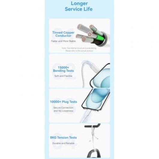 Cable USB 2.0 VENTION TRCSH Tipo-C 3A 60W 2m Azul 480Mbps Niquelado