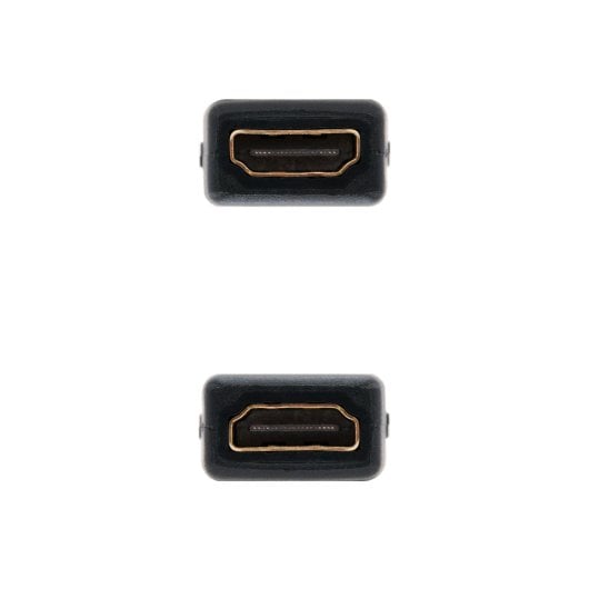 Nanocable HDMI-Adapter Buchse-Buchse 24K Gold 10,2 Gbit/s WQXGA 120 Hz Schwarz