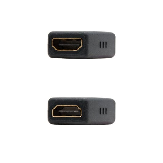 Nanocable HDMI-Adapter Buchse-Buchse 24K Gold 10,2 Gbit/s WQXGA 120 Hz Schwarz
