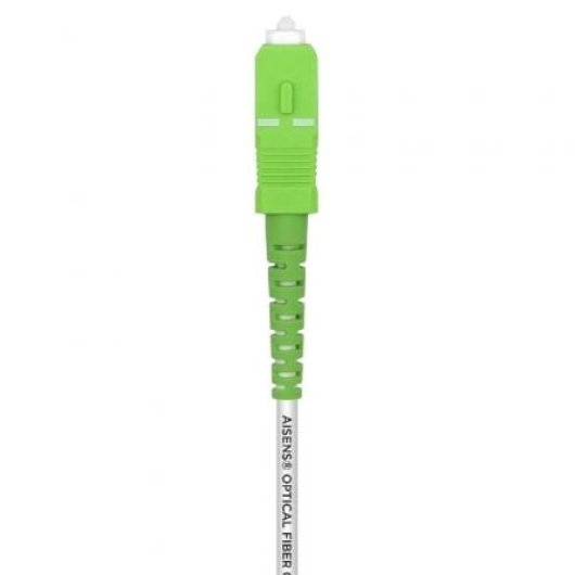 Cable fibra óptica AISENS A152-0498 SC/APC-SC/APC 10m G657A2 monomodo blanco LSZH