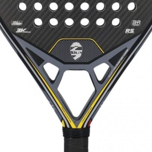 Pala Pádel SIUX Infernal 3K Carbon EVA Ultra Soft Roja y Amarilla Avanzada