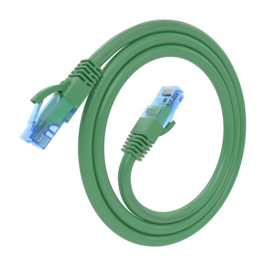 Cable de red AISENS A135-0807 RJ45 Cat.6 50cm Verde AWG26 CCA UTP