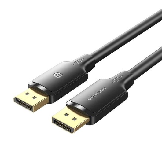 Cable DisplayPort VENTION HAKBH 2m 4K60Hz noir contacts dorés 30AWG