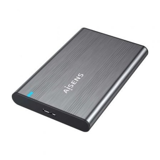 Caja Externa 2.5? AISENS ASE-2526GR Aluminio Gris USB 3.1 SATA Instalación Sin Tornillos