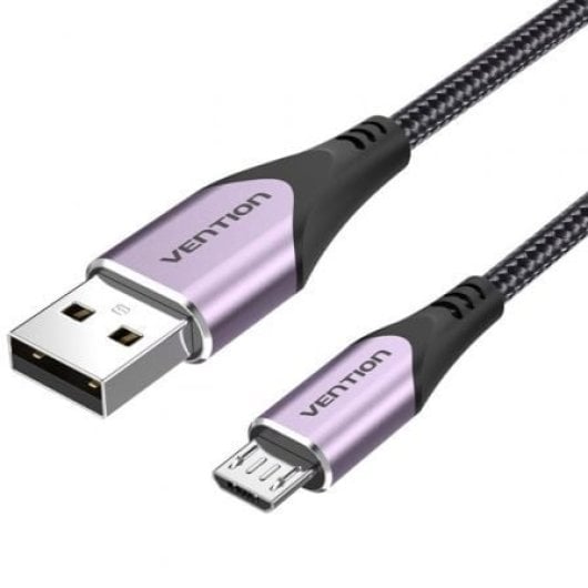 Vention USB-Kabel COAVG 2.0 3A 60W 480Mbps 1,5m Nylon Lila