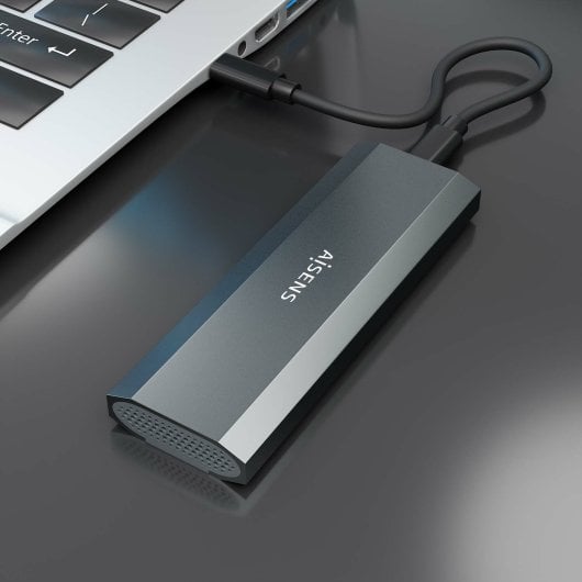 Caja Externa M.2 NVMe AISENS ASM2-029GR Aluminio Gris USB 3.2 Gen2 Sin tornillos Plug and Play