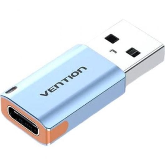 Adaptador USB Vention CUAH0 USB 3.1 Tipo-C Hembra a USB-A Macho Azul 10Gbps 3A