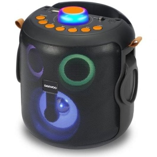 Altavoces Daewoo Karaoke Inalámbricos Bluetooth 15W con micrófono y luces LED