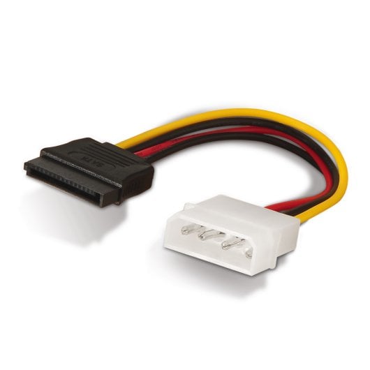 Câble d'alimentation SATA AISENS A131-0158 16 cm 100 % cuivre Molex 4 broches vers SATA 15 broches femelle