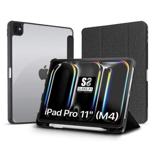 Funda SUBBLIM SUBCST-5SC401 iPad Pro 11? M4 Borde Reforzado Shock Absortion Slot Apple Pencil Negra