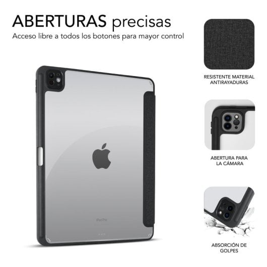 Funda SUBBLIM SUBCST-5SC401 iPad Pro 11? M4 Borde Reforzado Shock Absortion Slot Apple Pencil Negra