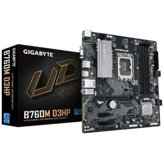 Carte mère Gigabyte B760M D3HP Intel B760 LGA1700 Micro ATX Double M.2 DDR5 RAID