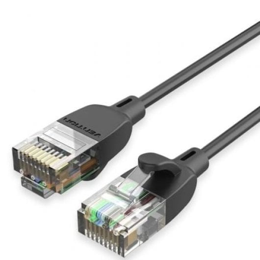 Cable de red Vention IBIBJ Cat.6A 5m chapado en oro negro