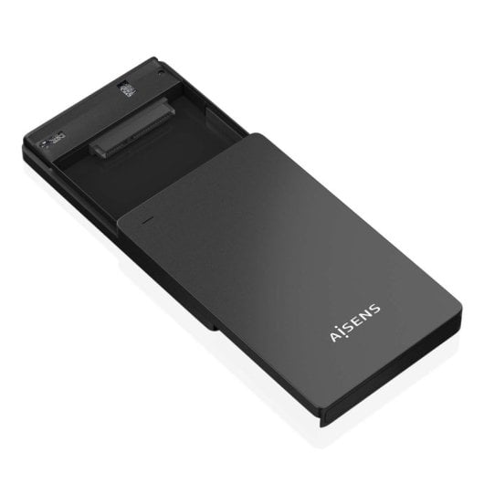 Caja Externa 2.5? SATA USB-C USB 3.1 Gen1 AISENS Aluminio Negro Toolless Plug & Play