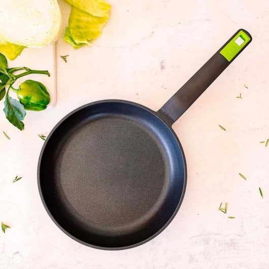 Poele BRA Gastro A841202 ronde noir/vert 3 pieces Teflon Classic