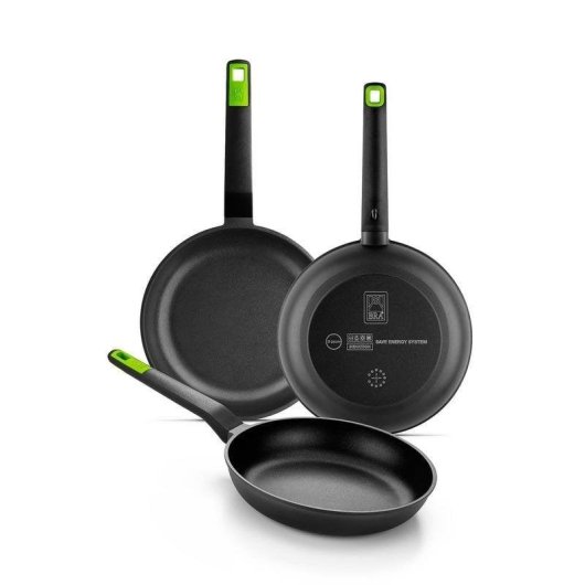 Sartén Bra Gastro A841202 Negro Pack 3 piezas 20/24/28 cm Inducción