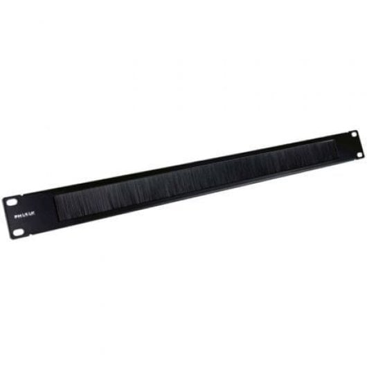 Panneau guide-câbles Phasak PA 1901 Rack 1U 19″ Noir Brosse intégrée