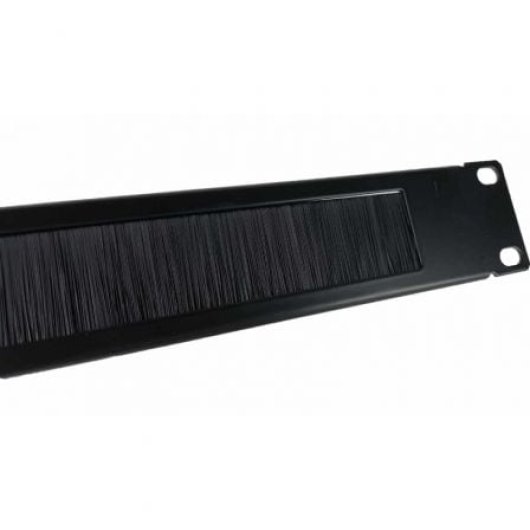 Panneau guide-câbles Phasak PA 1901 Rack 1U 19″ Noir Brosse intégrée