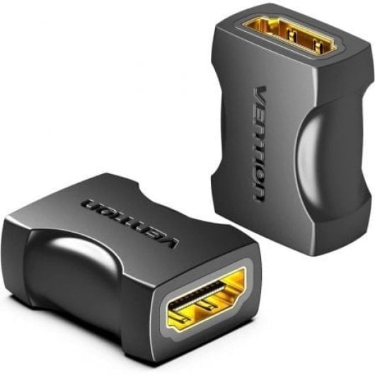 Adaptador HDMI Vention AIRB0-2 Hembra a Hembra 4K 60Hz Chapado Oro Pack 2 Uds