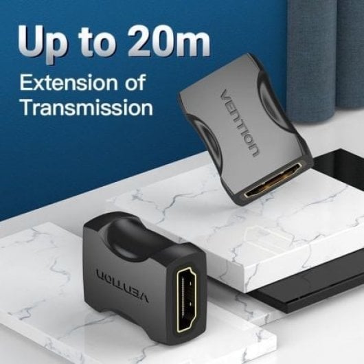 Adaptador HDMI Vention AIRB0-2 Hembra a Hembra 4K 60Hz Chapado Oro Pack 2 Uds