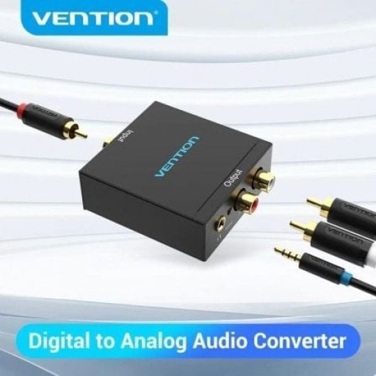 Convertidor de Audio Vention BDFB0-EU Toslink/RCA Entrada y 2x RCA Salida 192kHz DAC