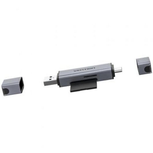 Lettore schede Vention CLLH0 USB 3.0 Tipo-C Alluminio Doppio SD/TF 512GB